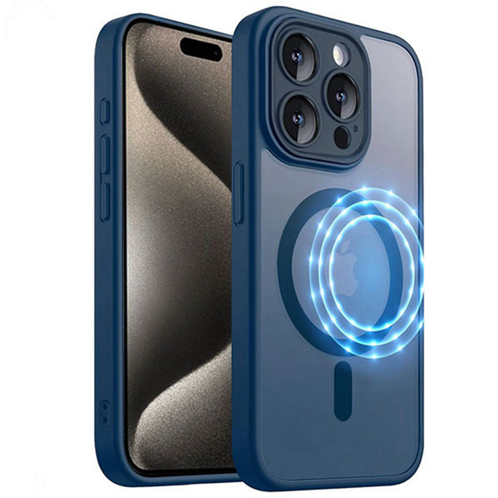 Coque hybride magnétique mate MagSafe pour iPhone 12 / 12 Pro Coque hybride magnétique mate MagSafe pour iPhone 12 / 12 Pro